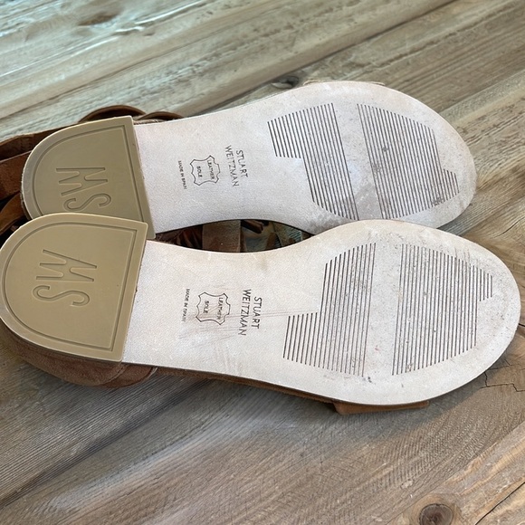 Stuart Weitzman Corbata Sandal.  Brown.  Size 5 - Picture 11 of 11